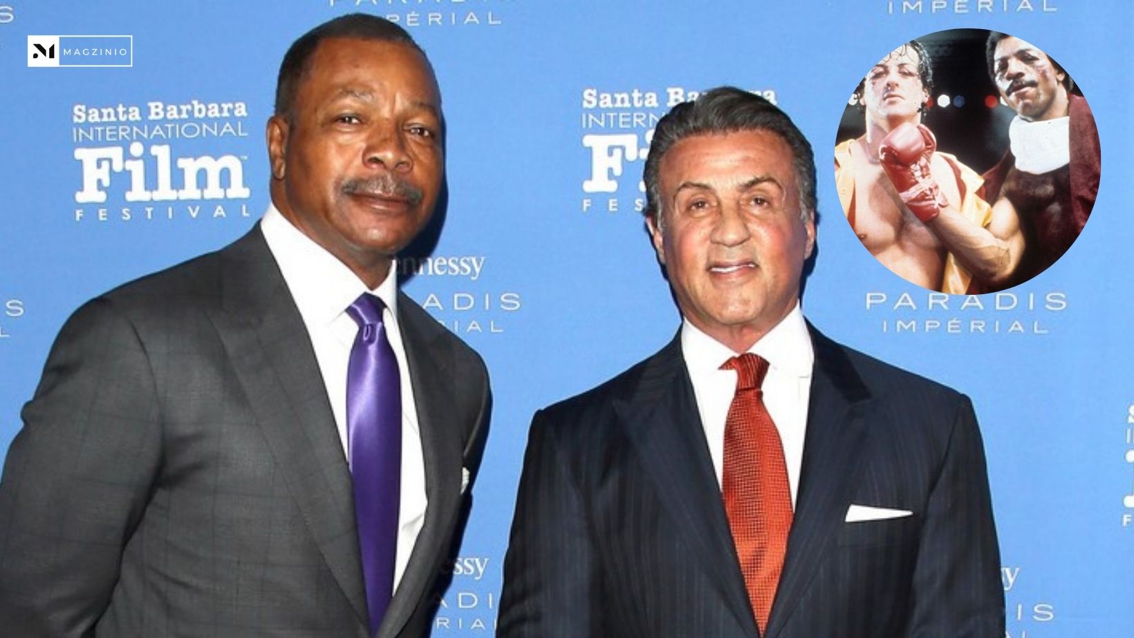 Rocky Star Carl Weathers and Sylvester